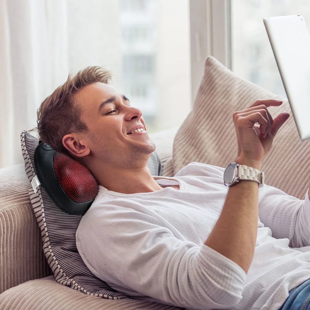 FastReliefᵀᴹ Heated Neck Massage Pillow