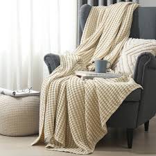 Waffle Weave Bamboo Cotton Blanket