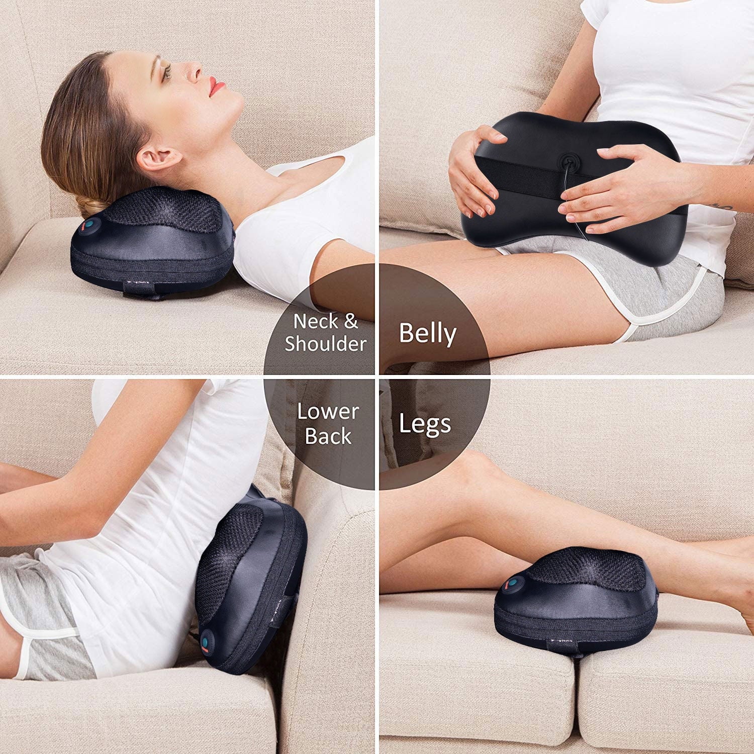 FastReliefᵀᴹ Heated Neck Massage Pillow